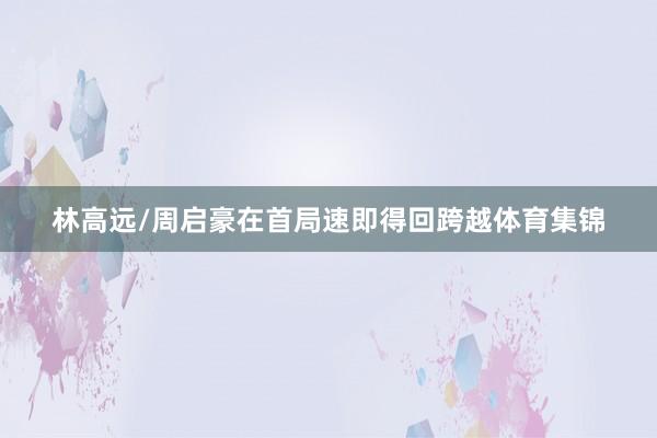 林高远/周启豪在首局速即得回跨越体育集锦