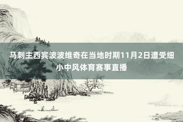 马刺主西宾波波维奇在当地时期11月2日遭受细小中风体育赛事直播