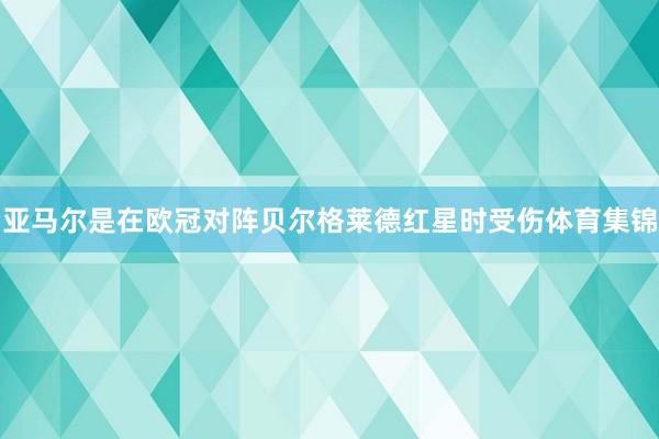 亚马尔是在欧冠对阵贝尔格莱德红星时受伤体育集锦