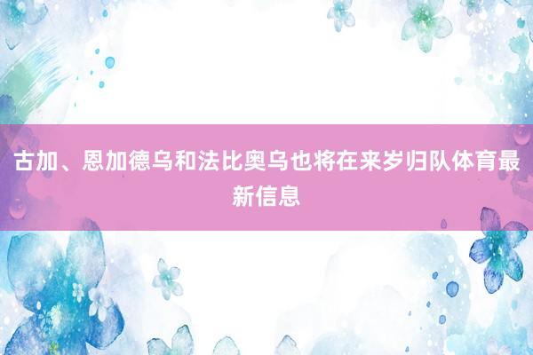 古加、恩加德乌和法比奥乌也将在来岁归队体育最新信息