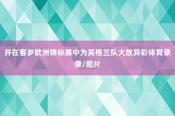 并在客岁欧洲锦标赛中为英格兰队大放异彩体育录像/图片