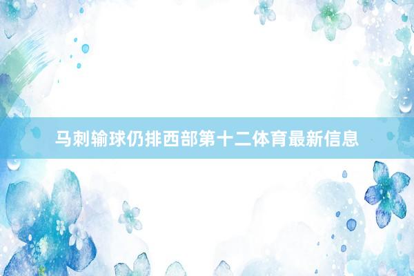 马刺输球仍排西部第十二体育最新信息